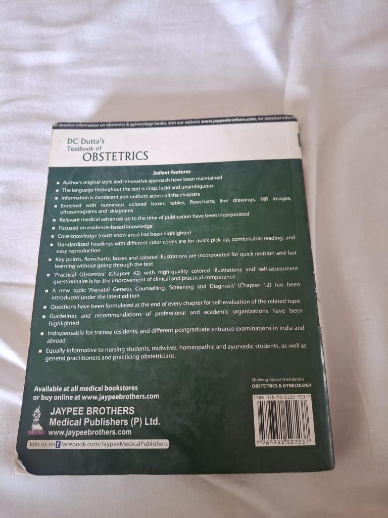 Dc dutta book of obstetrics photo 2