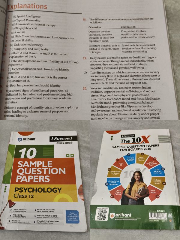 Arihant i-Succeed psychology Class 12 CBSE 2026