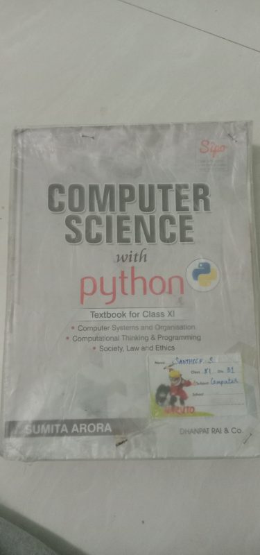 11th computer science book,sumita arora