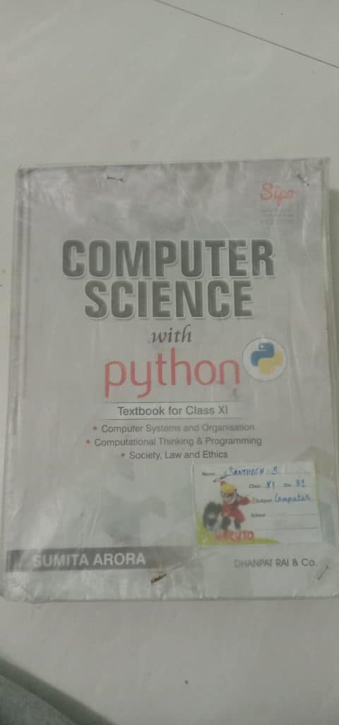 11th computer science book,sumita arora