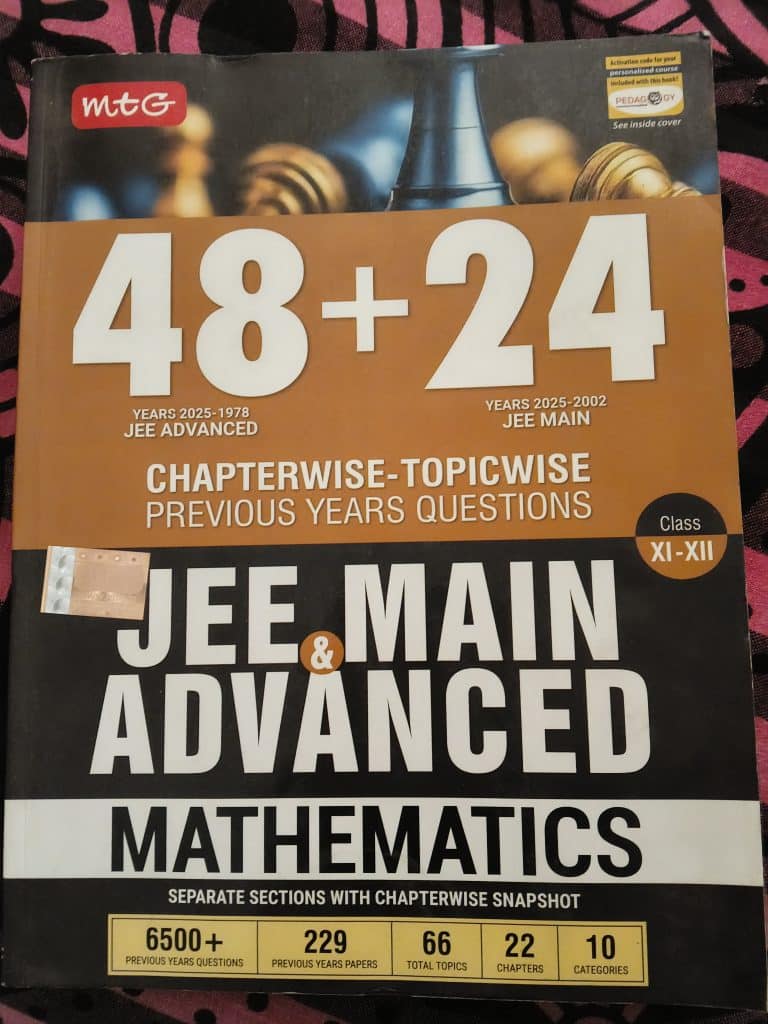 MTG jee mains & advanced mathematics 2025
