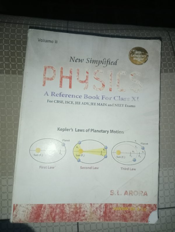 Physics SL Arora Vol 1 and 2 class 11th
