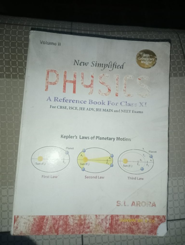 Physics SL Arora Vol 1 and 2 class 11th