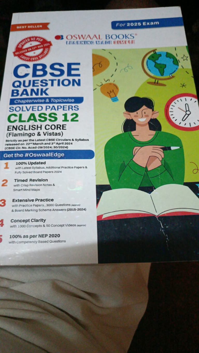 Oswaal CBSE Question Bank Chapterwise & Topicwise