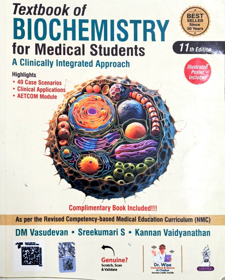 D.M. Vasudevan Textbook of Biochemistry for Medica