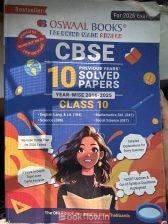 Oswaal Cbse pyq solved (10years) class 10