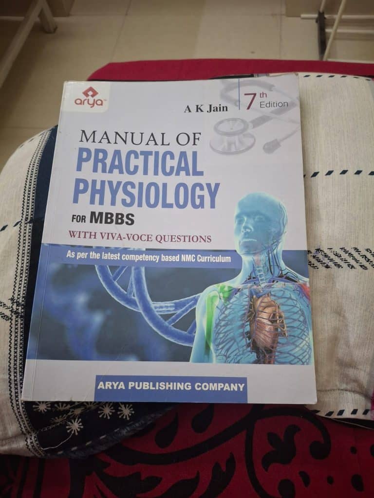Manual of practical physiology by ak jain