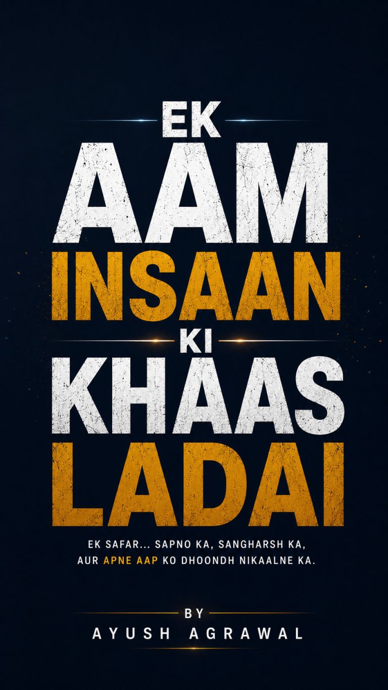 EK AAM INSAAN KI KHAAS LADAi By Ayush Agrawal