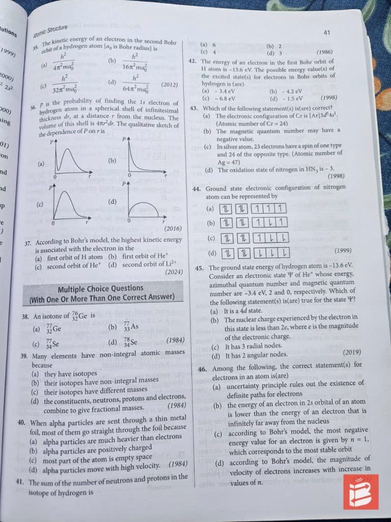 47 years Jee Advance Chapter wise solution Chemistry photo 2