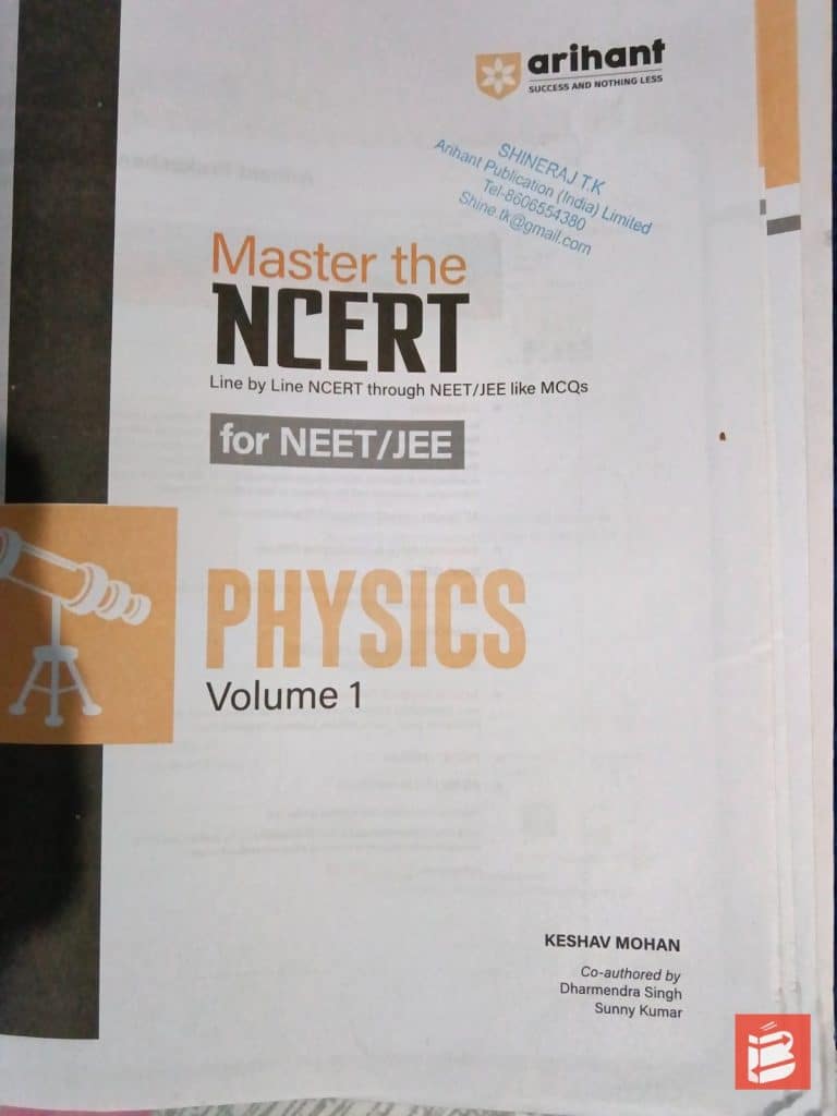Arihant master the NCERT for NEET/JEE physics photo 2