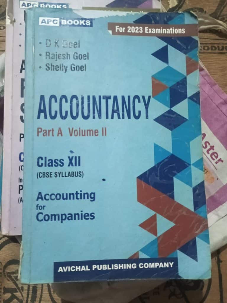 books of class 12th Accountancy Part -A Volume II