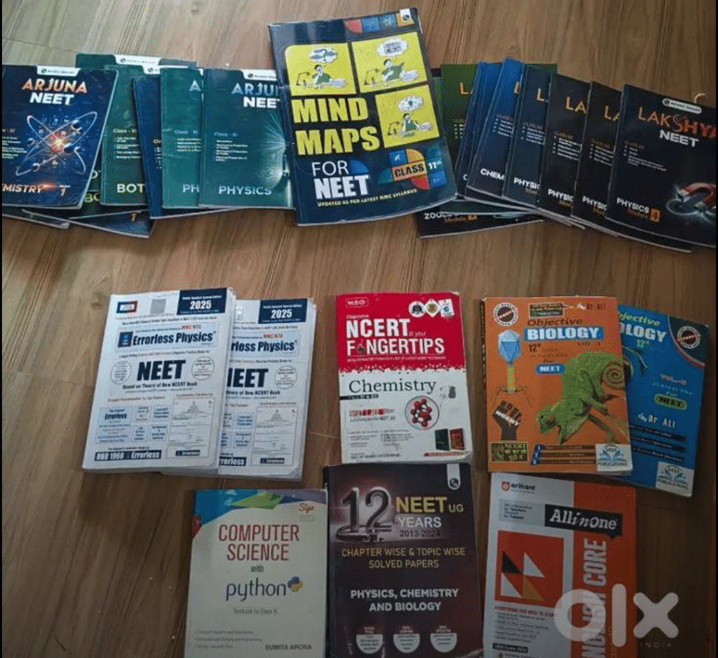Neet prep books with 12th reference book
