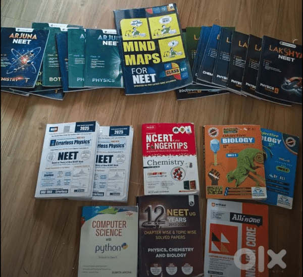 Neet prep books with 12th reference book