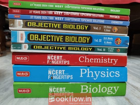 NEET Fingertips + MTG 37years PYQ + Objective Bio