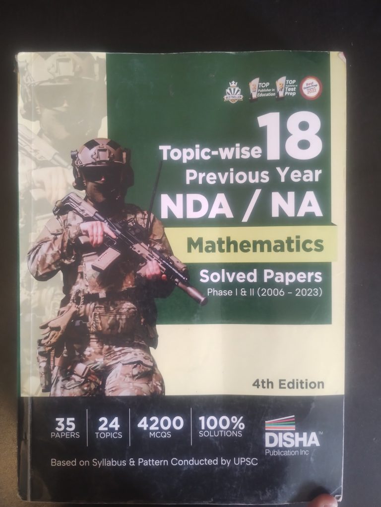 DISHA PYQs Book for NDA 1 2027