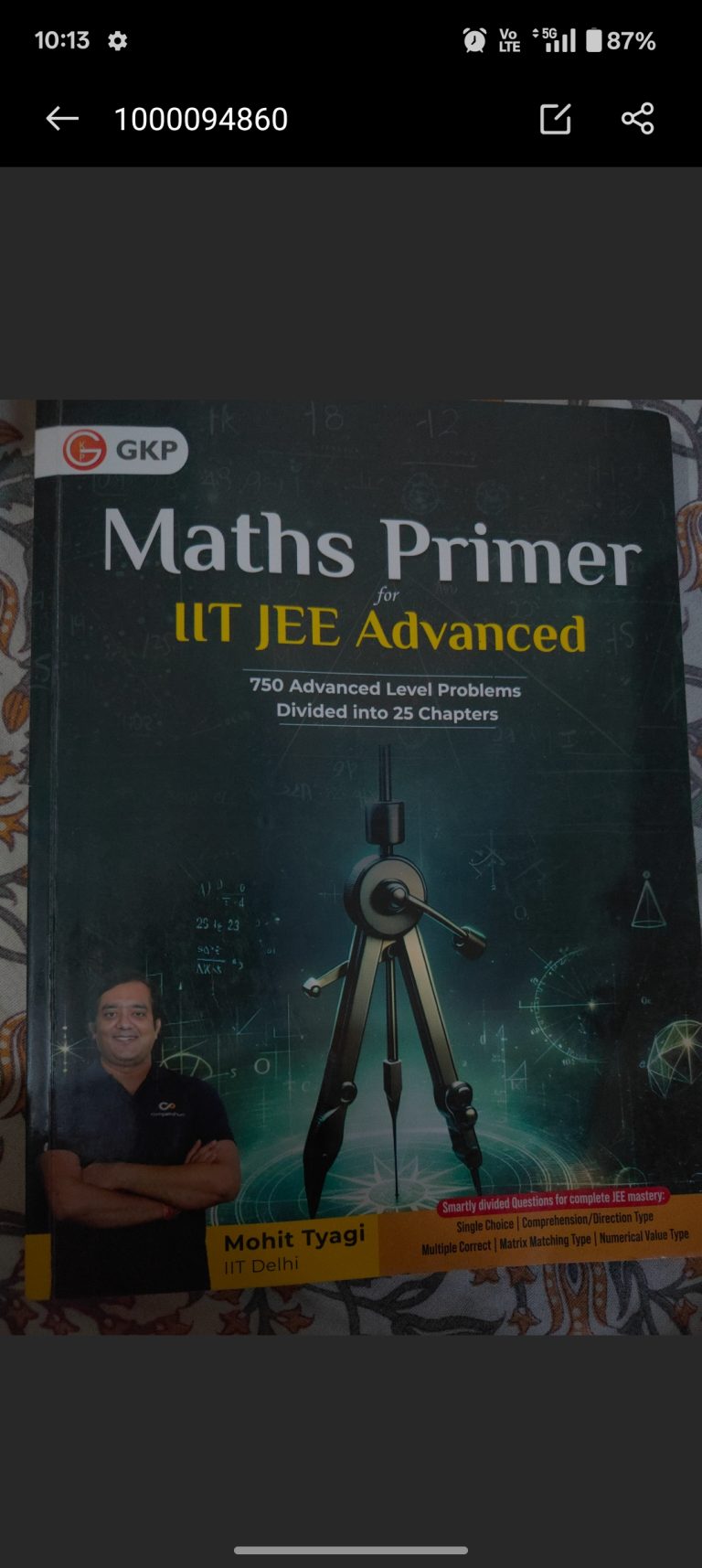 Maths primer for jee advanced