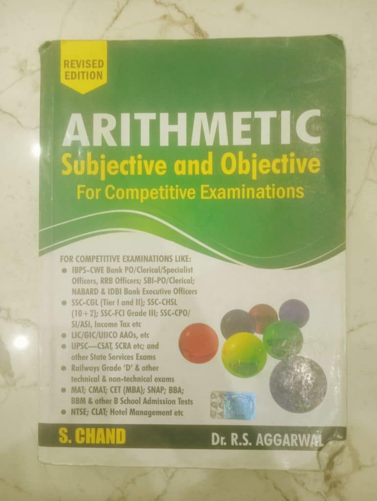 S. Chand arithmetic maths for competitive exams