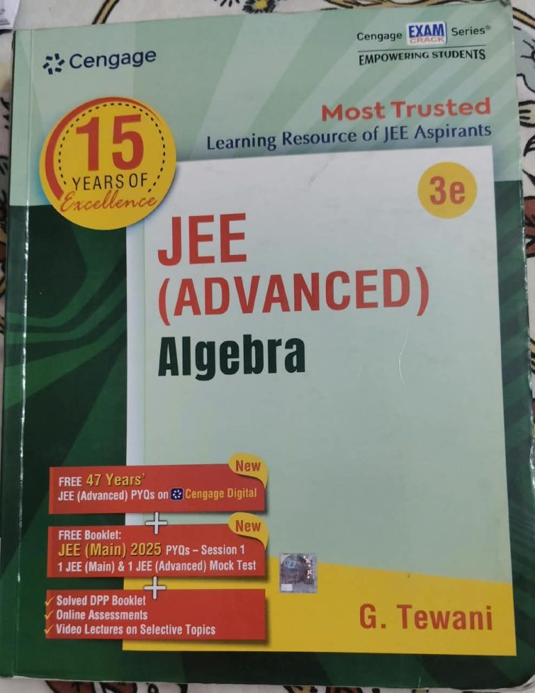 cengage algebra jee adv 2026