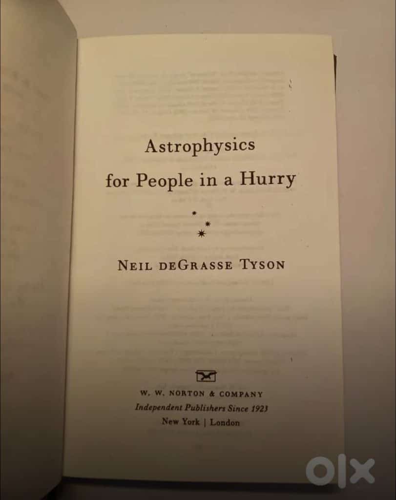 Astrophysics for people in a hurry ( Hard cover) photo 2