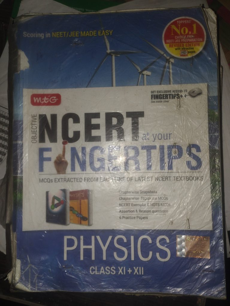 Mtg ncert fingertips physics 11th/12th for neet