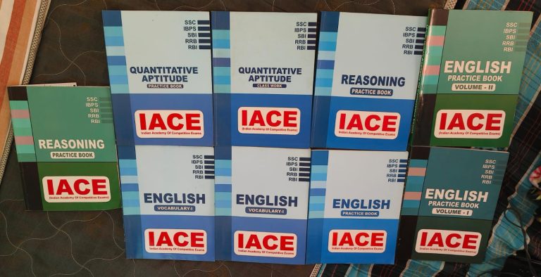 IACE English, Aptitude & Reasoning Books