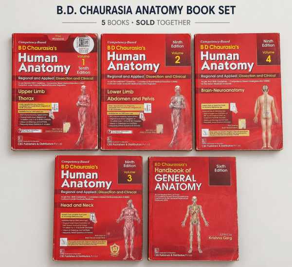 BD Chaurasiya anatomy all volumes