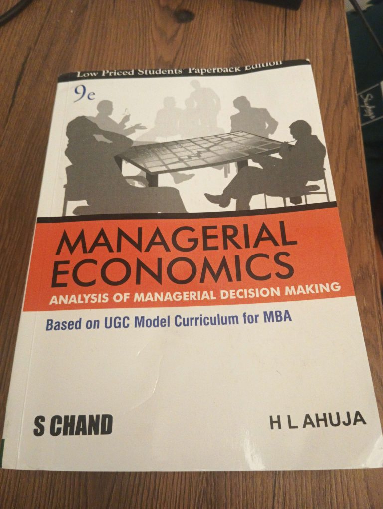 Managerial Economics by S CHAND
