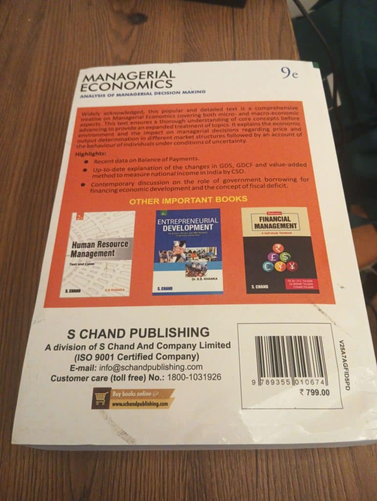 Managerial Economics by S CHAND photo 2