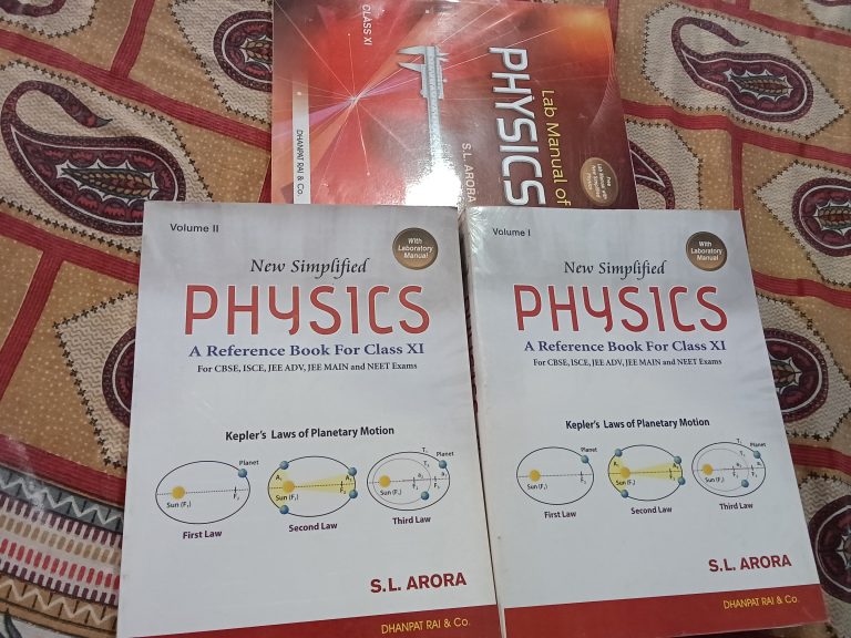 S. L Arora physics reference book with lab manual
