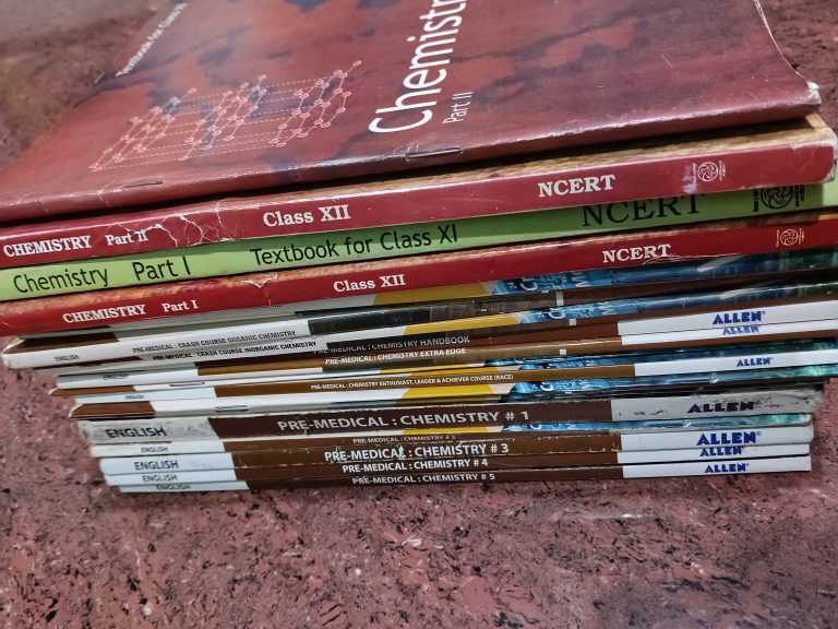 All Three subjects Allen modules and ncert books