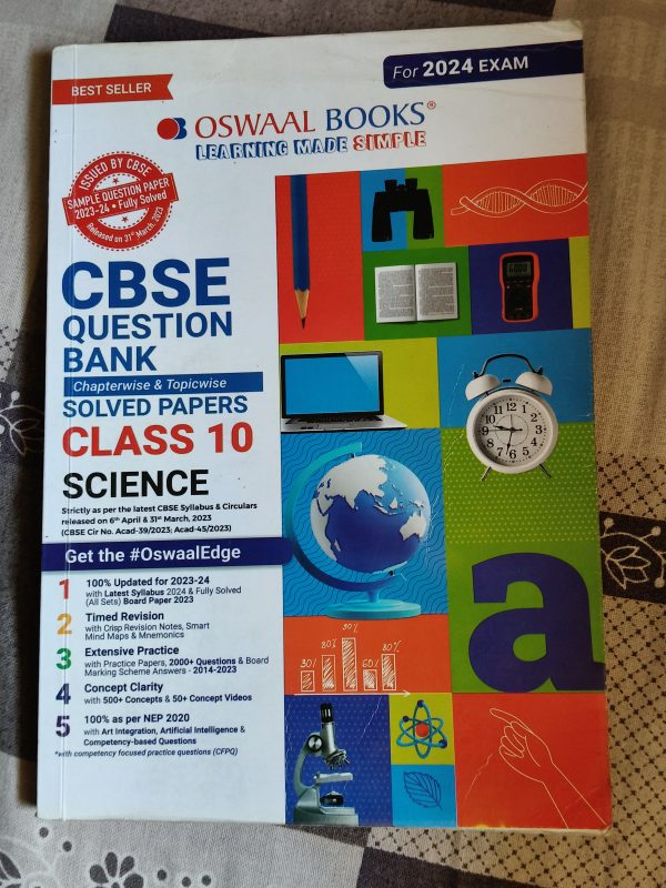 Oswaal CBSE Class 10 Science Question Bank (2024)