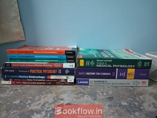 1st Year MBBS Books Set – Gray’s, Guyton, Harper’s