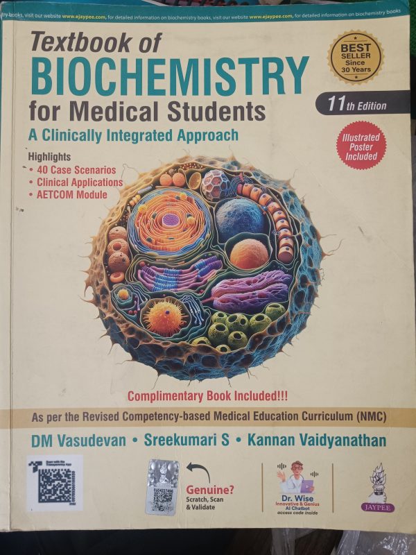 Vasudevan Biochemistry Textbook for MBBS