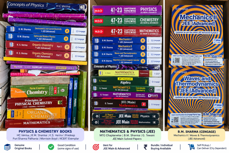 JEE Books | Cengage, HC Verma, MTG