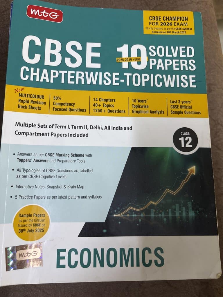 MTG cbse solved papers chapter wise class 12th