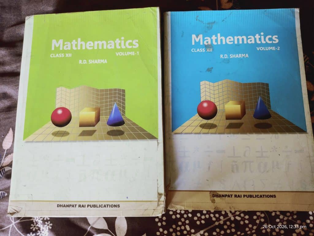 R.D. Sharma Class 12 Mathematics Vol 1 & 2