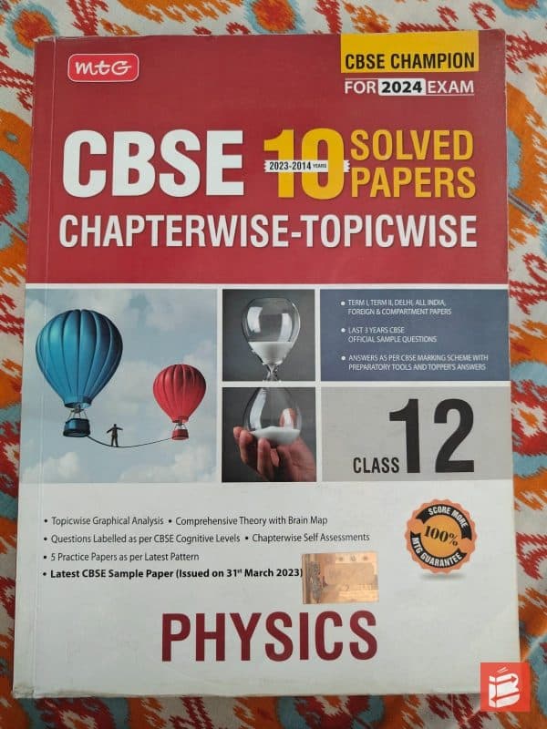 Cbse 10 years solved paper class 12 physics