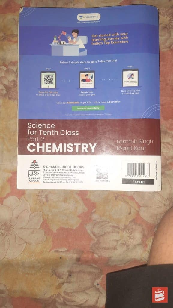 Lakhmir Singh Manjit kaur chemistry class 10 photo 2