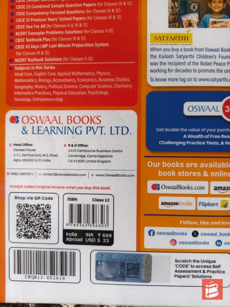 OSWAAL BOOKS CBSE question bank chapterwise and topicwise photo 2
