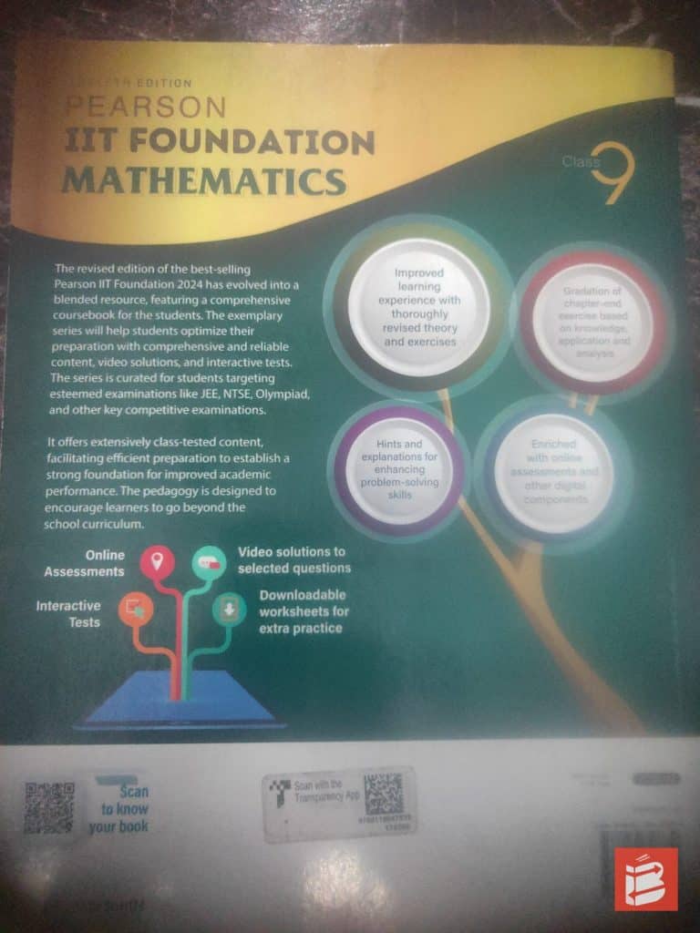 Pearson IIT foundation MATHEMATIC Class 9S photo 3